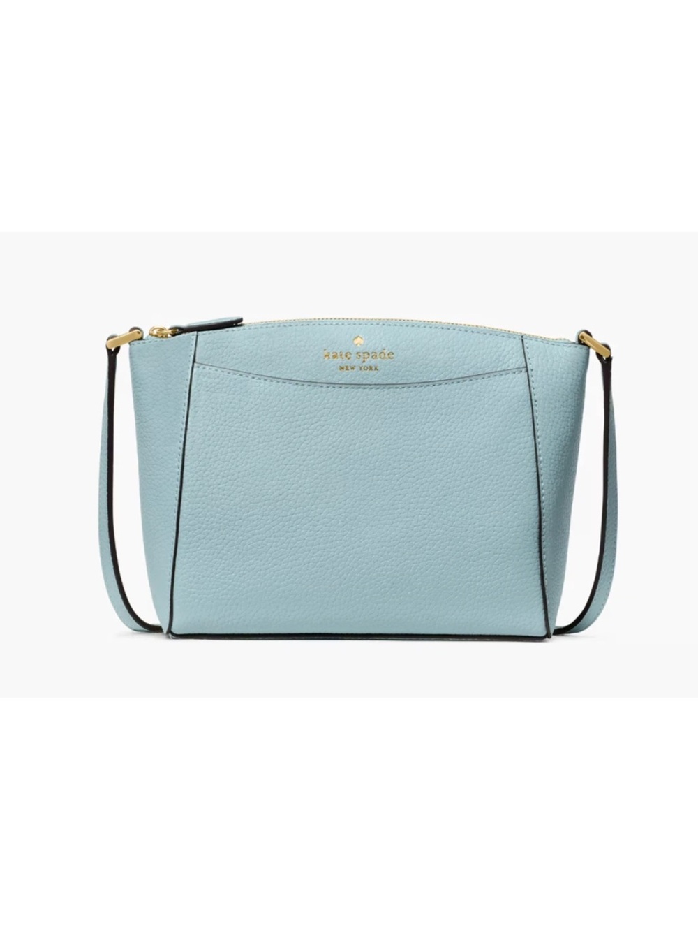 New Kate Spade Monica Pebbled Leather Crossbody Aventurine